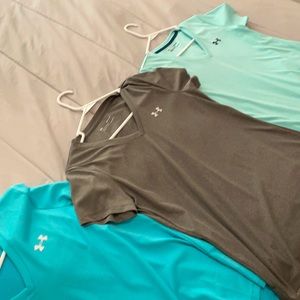 3-pack womens underarmour v-neck tees